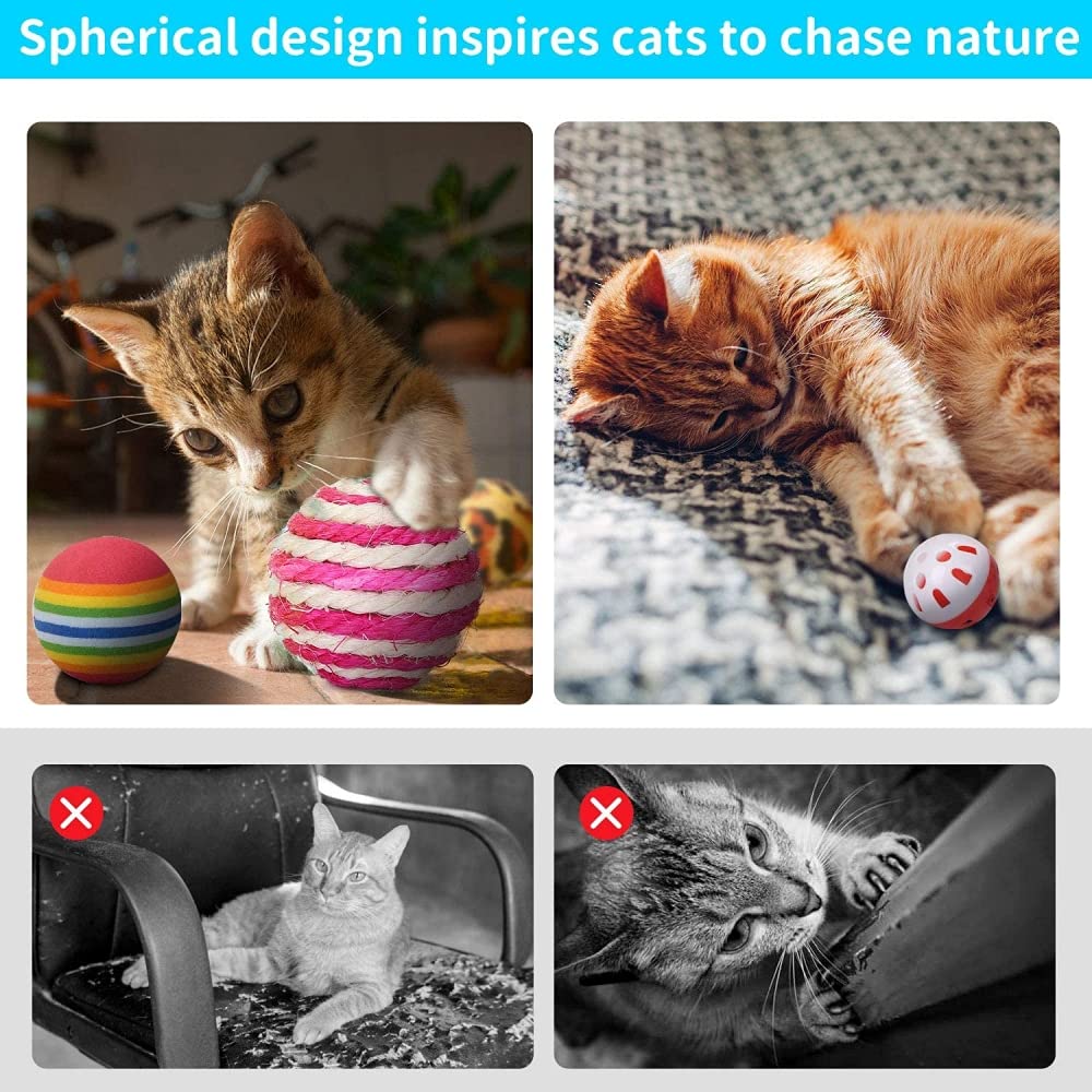 Qpets Cat Toys Kitten Toys Cat Toy for Indoor Cats Cat Feathers Wand Cat Interactive Toys Set with Mouse Mice Balls and Bells Toys for Cats Kitten Toys for Kttens to Play Qpets Cat Toys Kitten Toys Cat Toy for Indoor Cats Cat Feathers Wand Cat Interactive Toys Set with Mouse Mice Balls and Bells Toys for Cats Kitten Toys for Kttens to Play